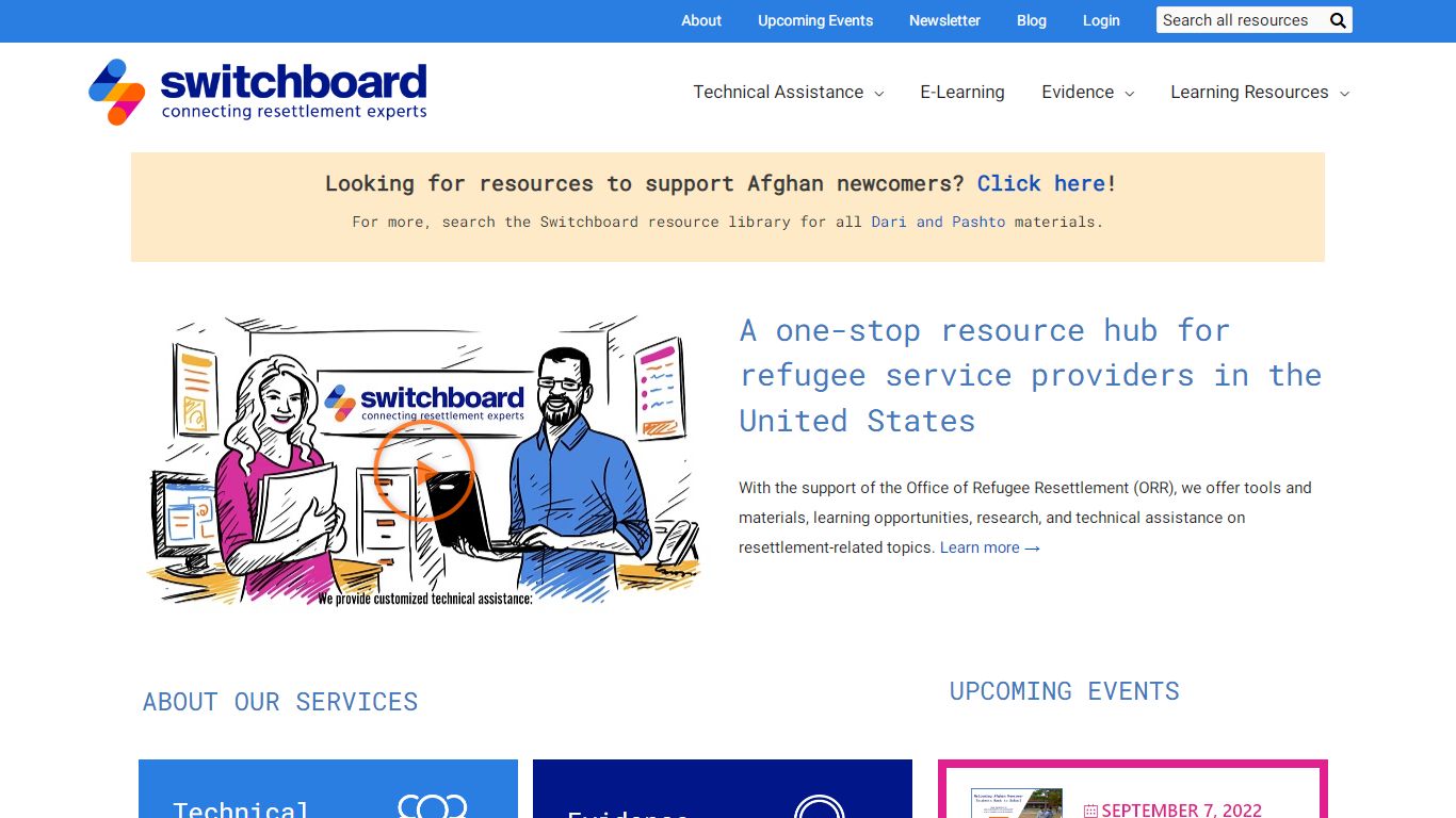 Switchboard - Resources for Refugee Service Providers